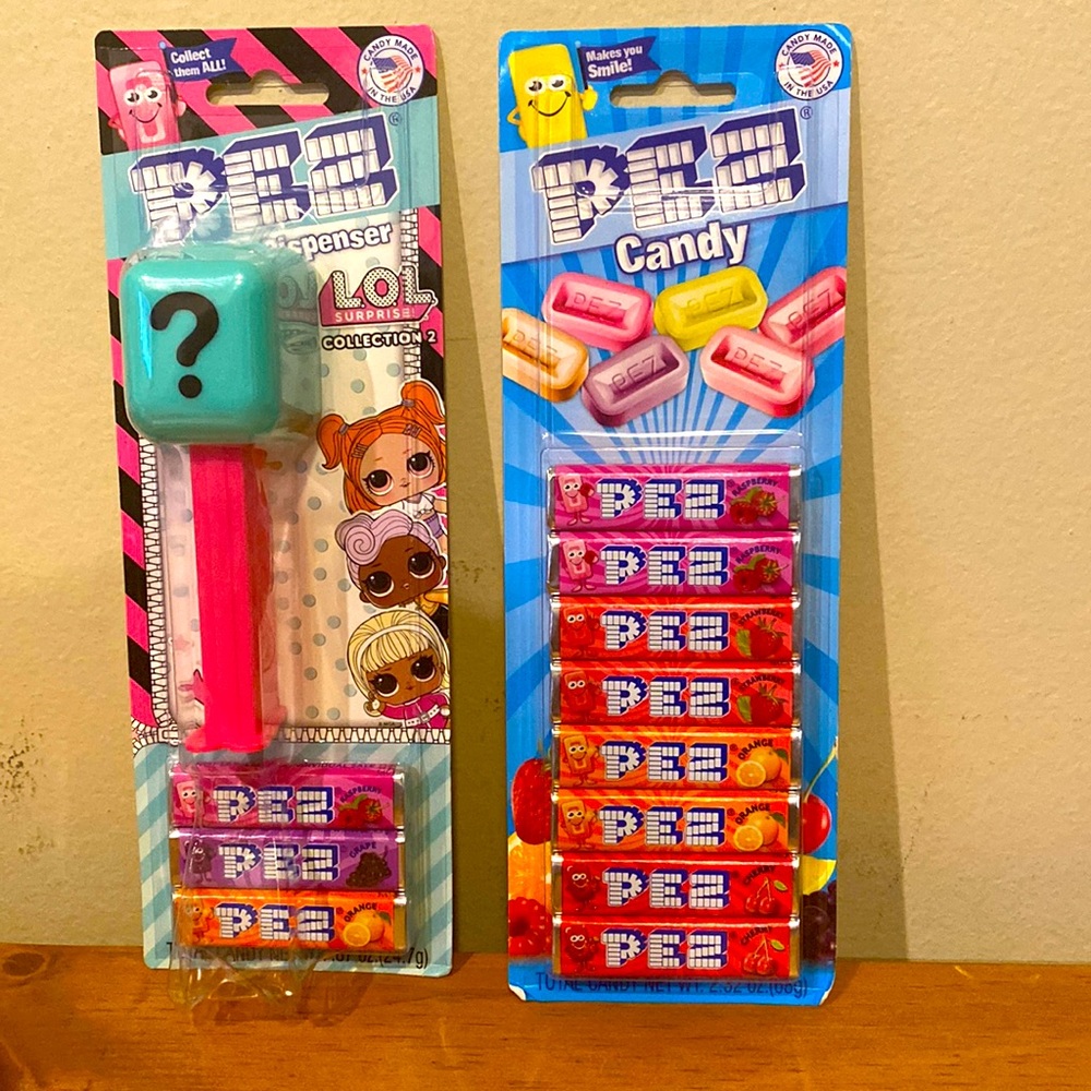 LOL Surprise Pez Dispenser 11 packs Pez NIP cherry orange strawberry raspberry